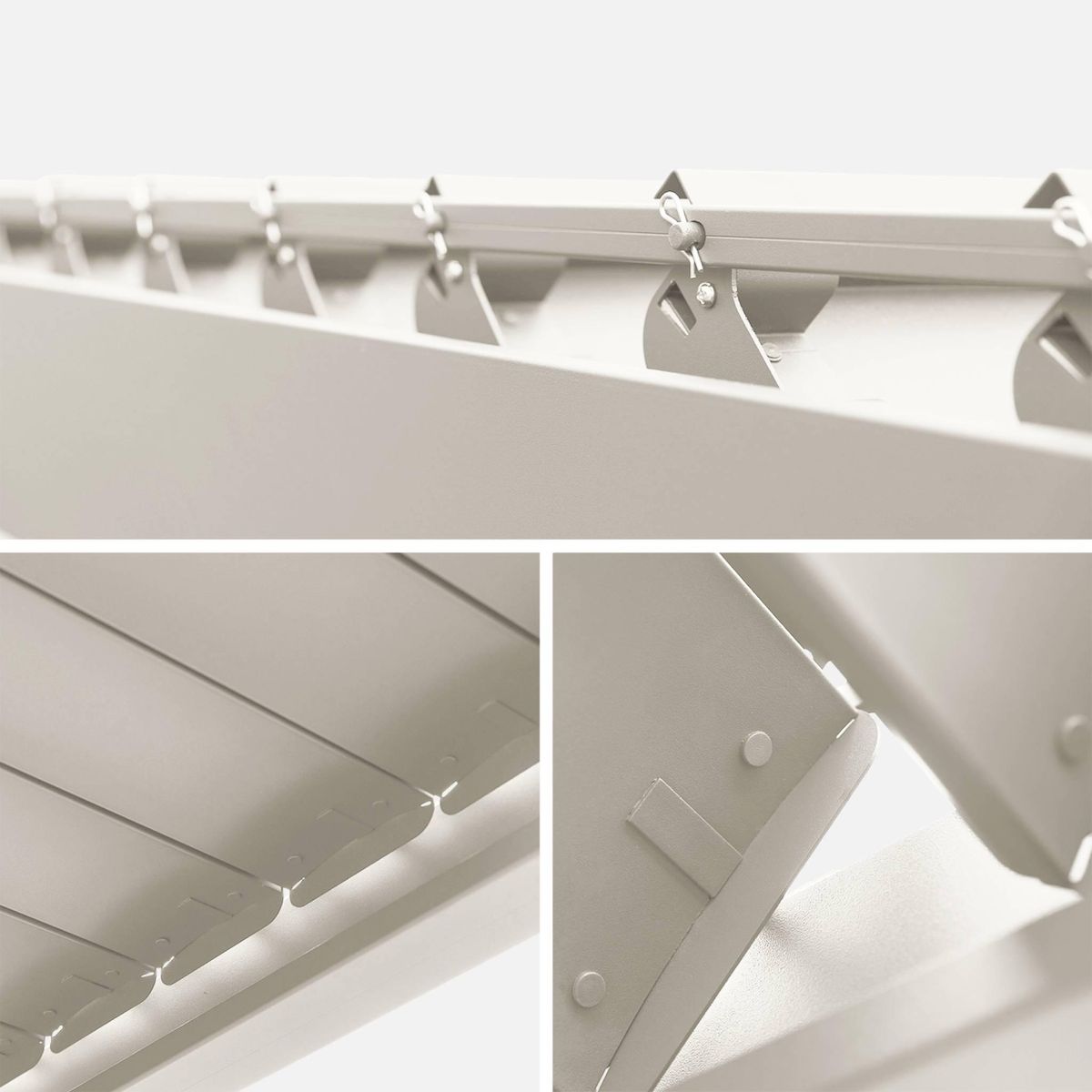 SWEEEK Pergola bioclimatique aluminium lames orientables 4x3m Triomphe