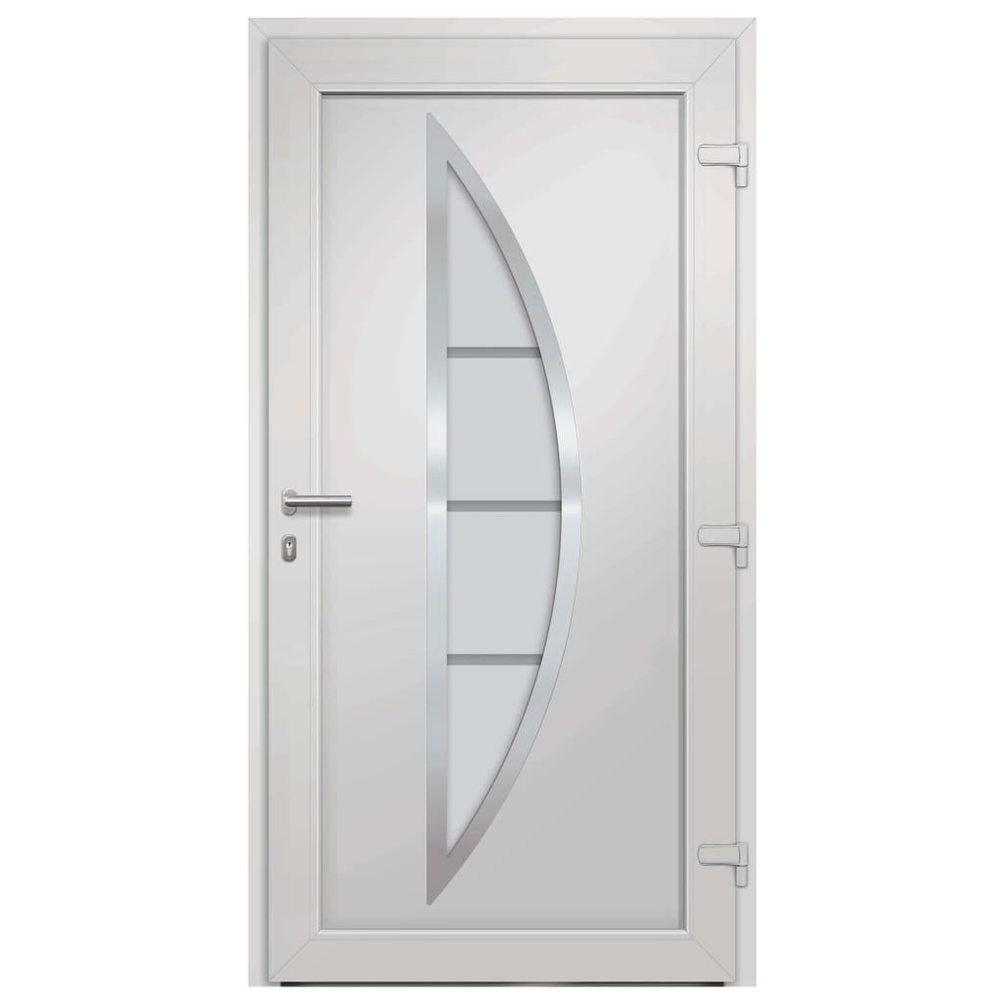 Voir la diapositive 5 : VIDAXL Porte d'entree Blanc 108x200 cm