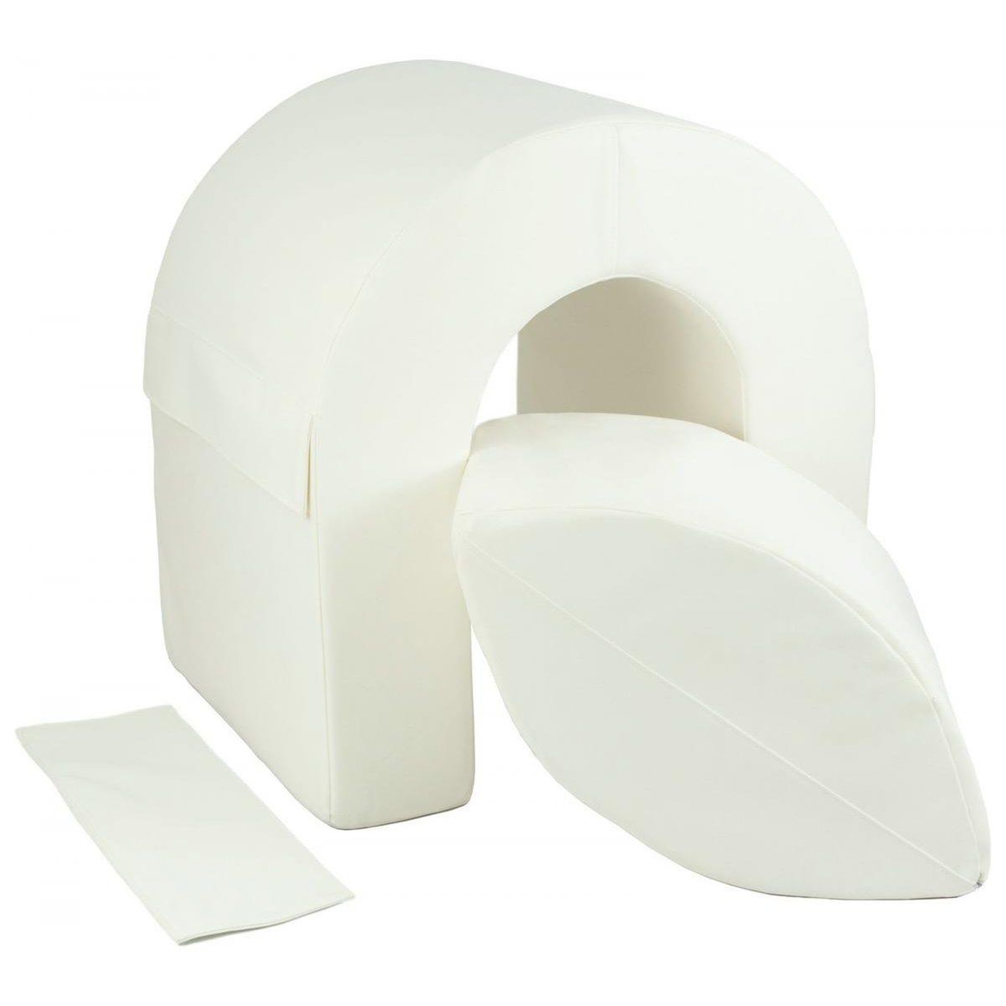 VELINDA Set de 2 blocs en mousse blanc