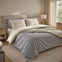 Voir la diapositive 1 : Home collection Housse de couette réversible en 100% percale de coton 70 fils