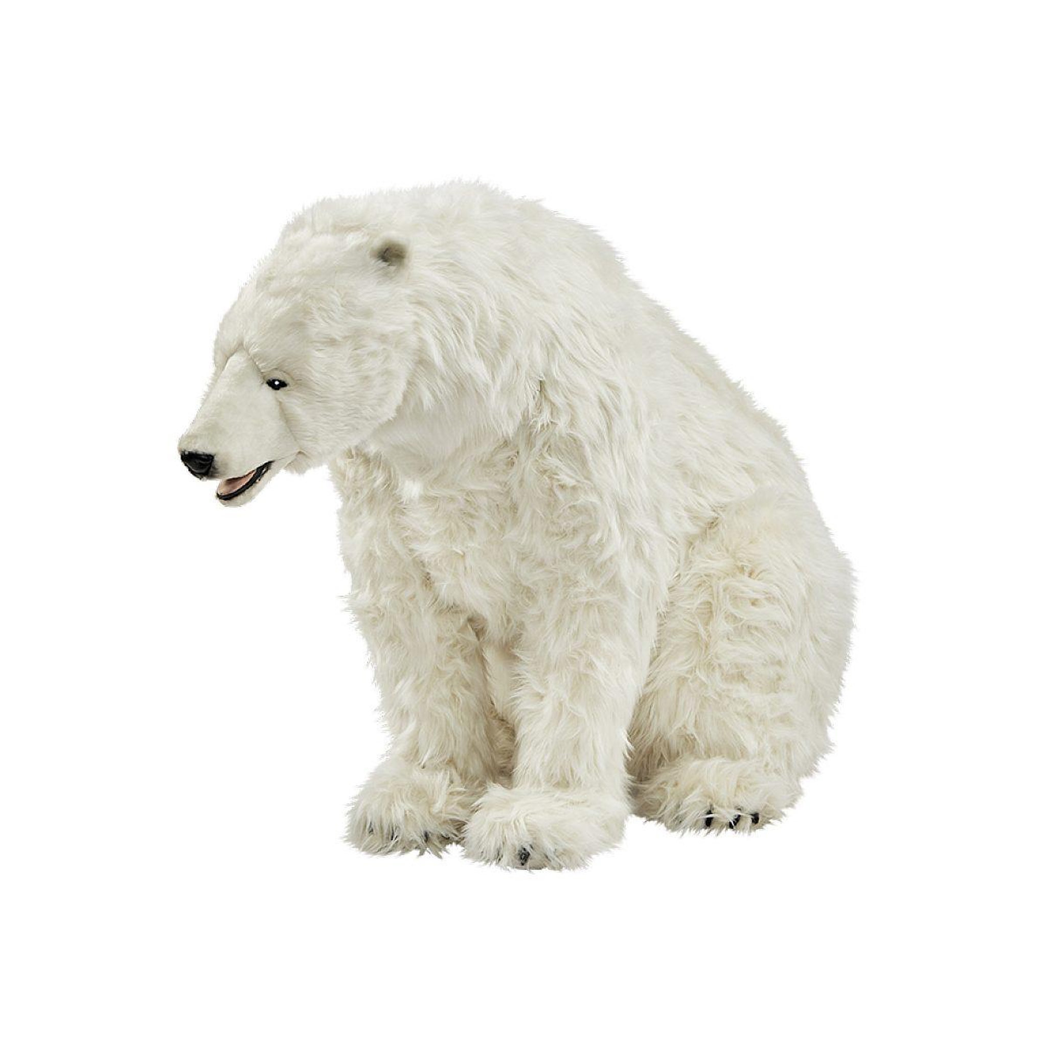 Hansa Hansa peluche geante ours polaire assis 92 cm h et 155 cm l