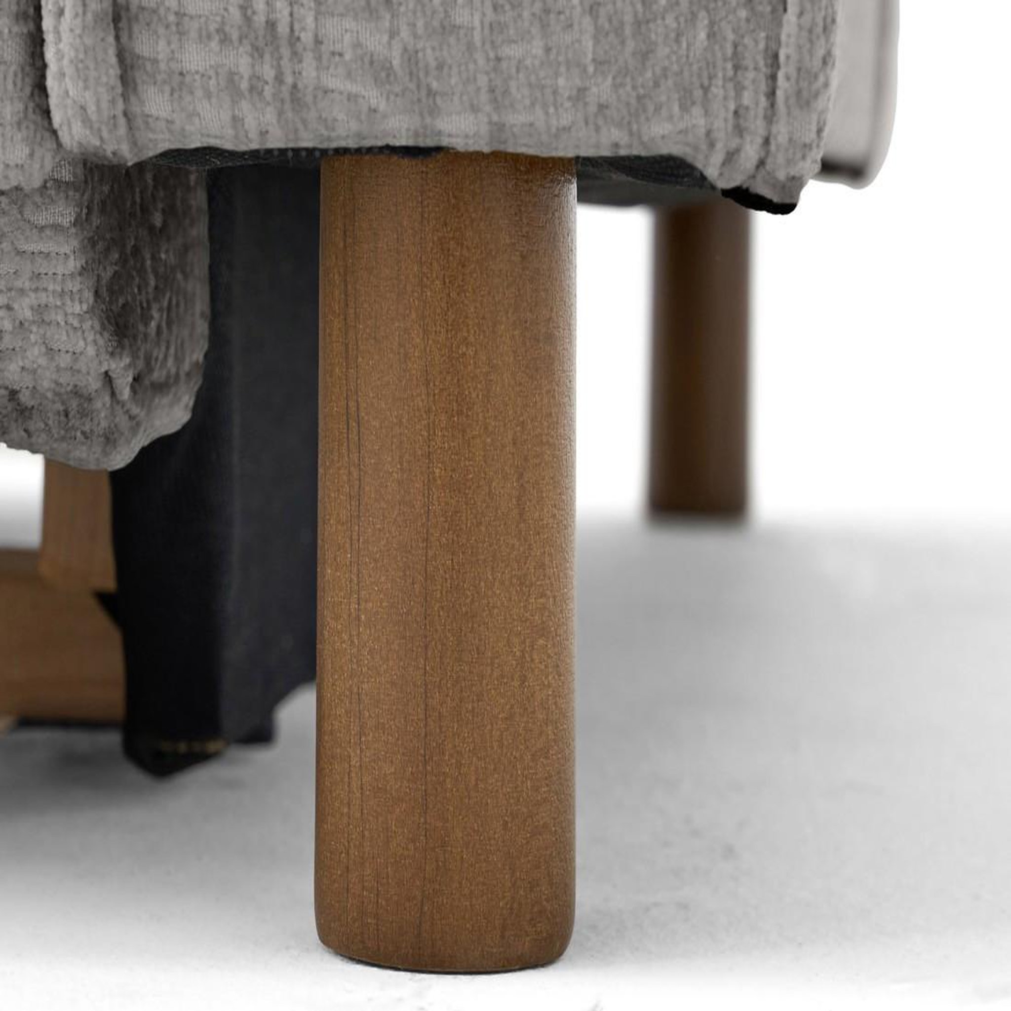 Voir la diapositive 3 : LISA DESIGN Jake - canapé d'angle gauche 5 places convertible en tissu velours relief