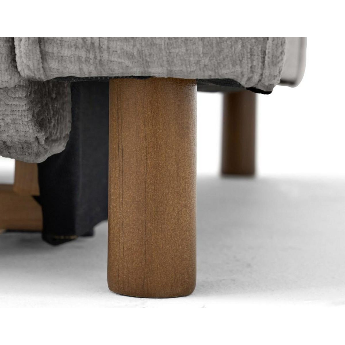 LISA DESIGN Jake - canapé d'angle gauche 5 places convertible en tissu velours relief