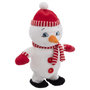 Voir la diapositive 1 : FEERIC LIGHT & CHRISTMAS Bonhomme de Neige  Musical  34cm Blanc & Rouge