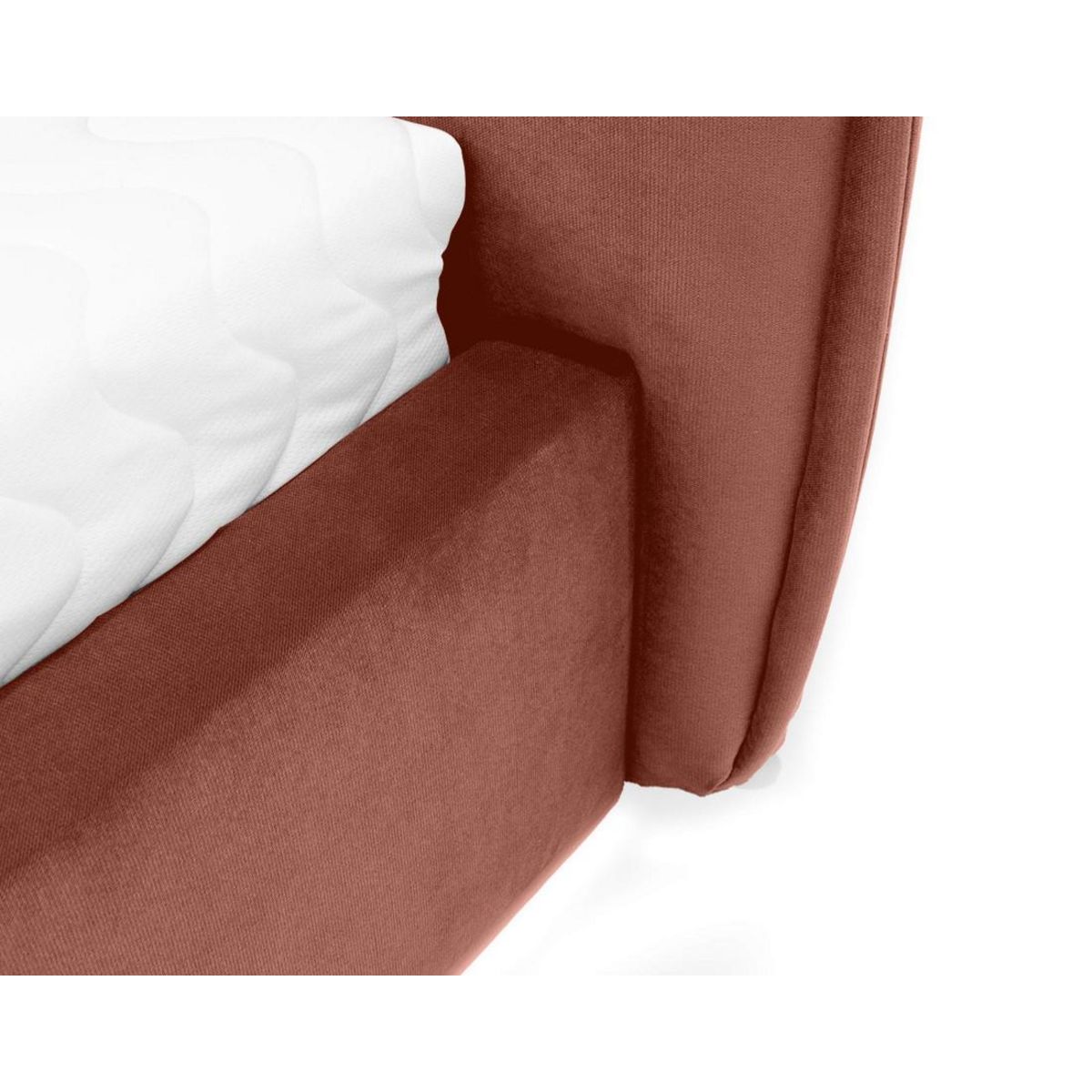 BEST MOBILIER Emy - lit coffre - 160x200 cm - en velours - sommier inclus