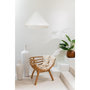 Voir la diapositive 4 : Paris Prix Lampe Suspension en Raphia  Cône  52cm Blanc