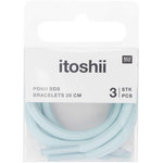 RICO DESIGN Itoshii pack 3 cordons 28cm  bleu