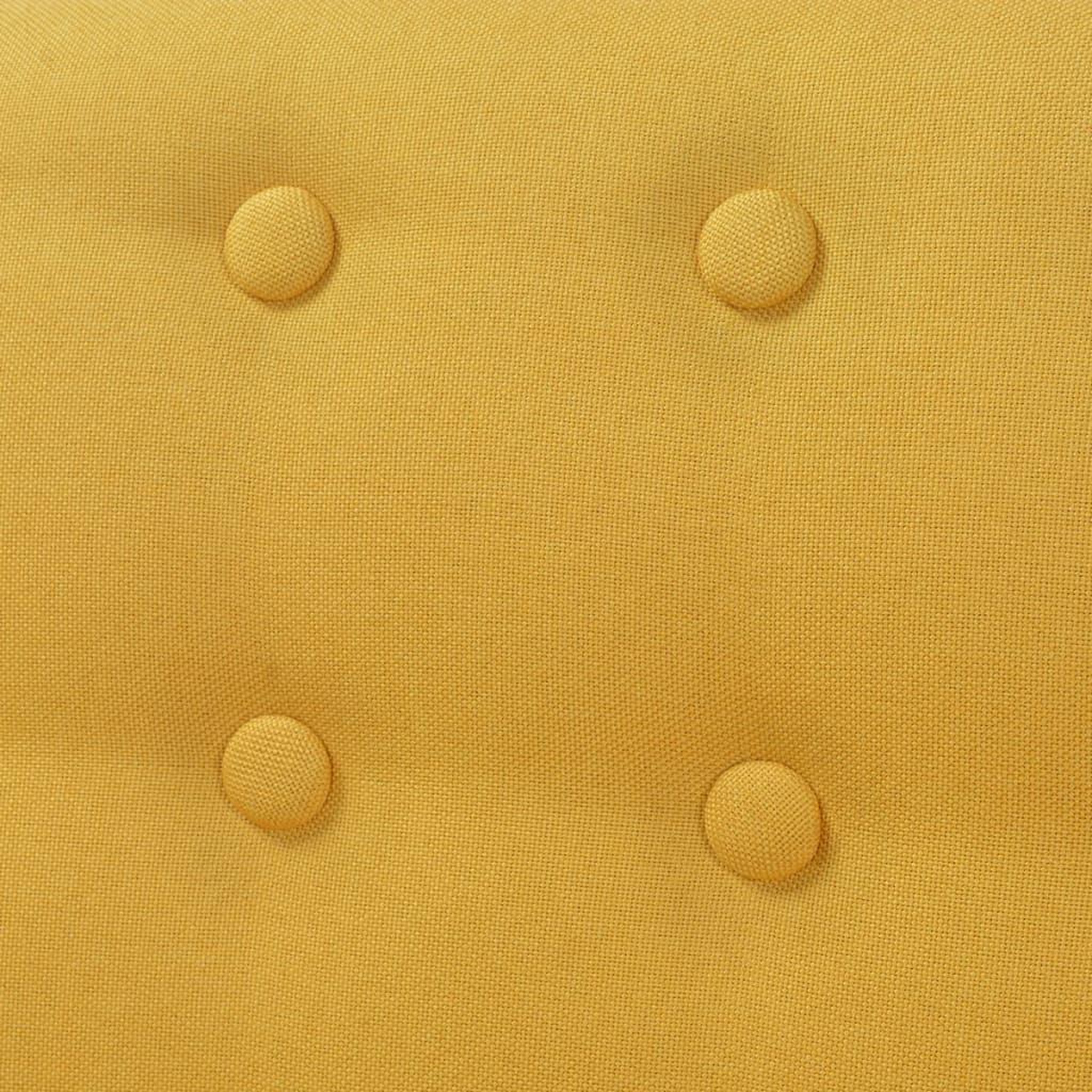 Voir la diapositive 4 : VIDAXL Fauteuil jaune tissu