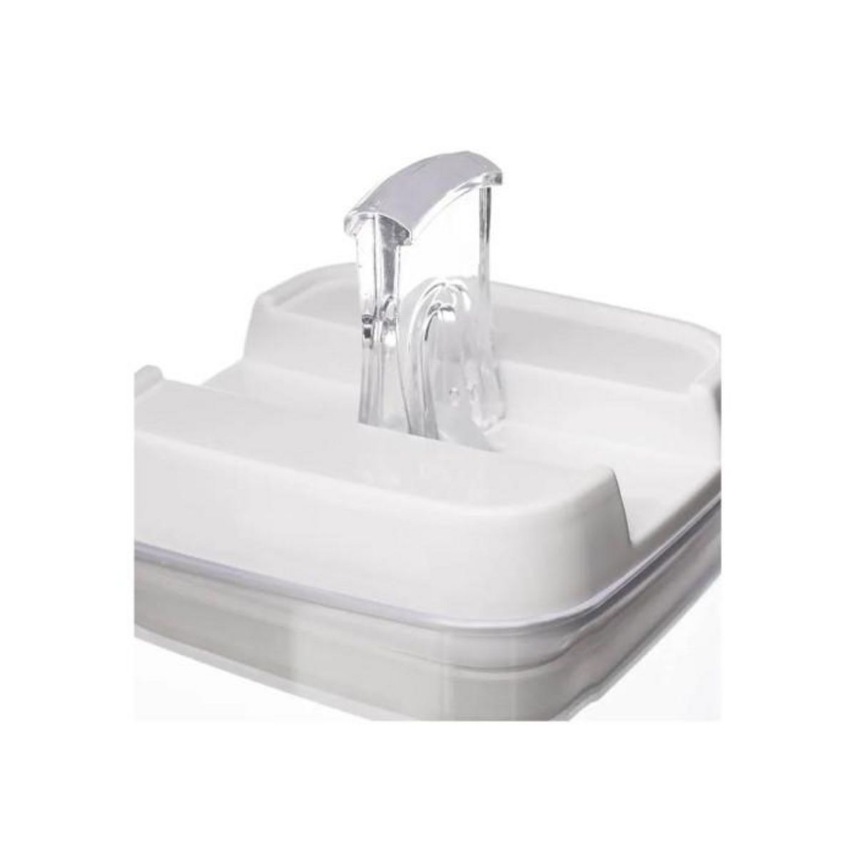 FIVE Bocal en Plastique Carré  Oslo  1,2L Transparent