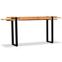 Voir la diapositive 2 : VIDAXL Table console Bois de recuperation massif reglable
