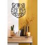 Voir la diapositive 2 : Paris Prix Décoration Murale en Métal  Tigre  48cm Noir