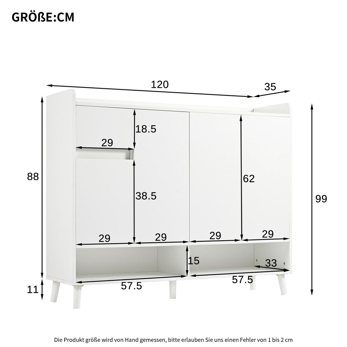 MERAX Meuble à chaussures 12 paires coloris blanc panneaux de particules