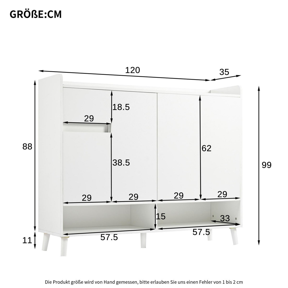 MERAX Meuble à chaussures 12 paires coloris blanc panneaux de particules