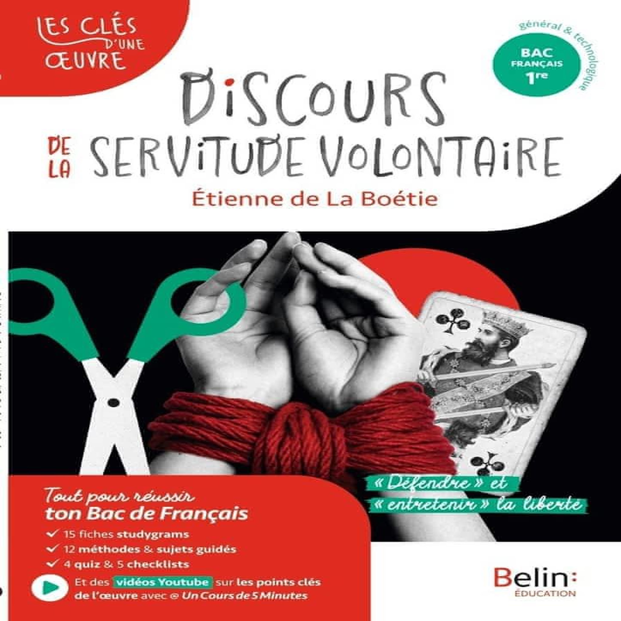 DISCOURS DE LA SERVITUDE VOLONTAIRE, ETIENNE DE LA BOETIE. BAC FRANCAIS 1RE, PARCOURS  DEFENDRE  ET  ENTRETENIR LA LIBERTE, Kutukdjian Garance