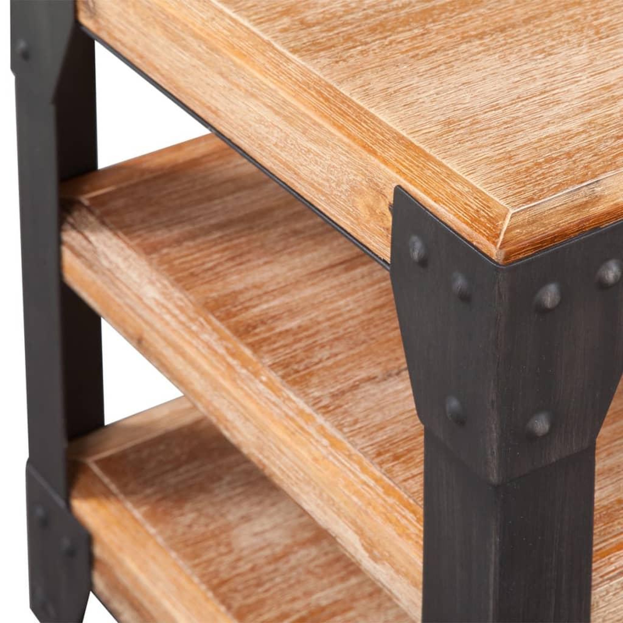 Voir la diapositive 3 : VIDAXL Meuble tv 140x40x45 cm bois d'acacia massif