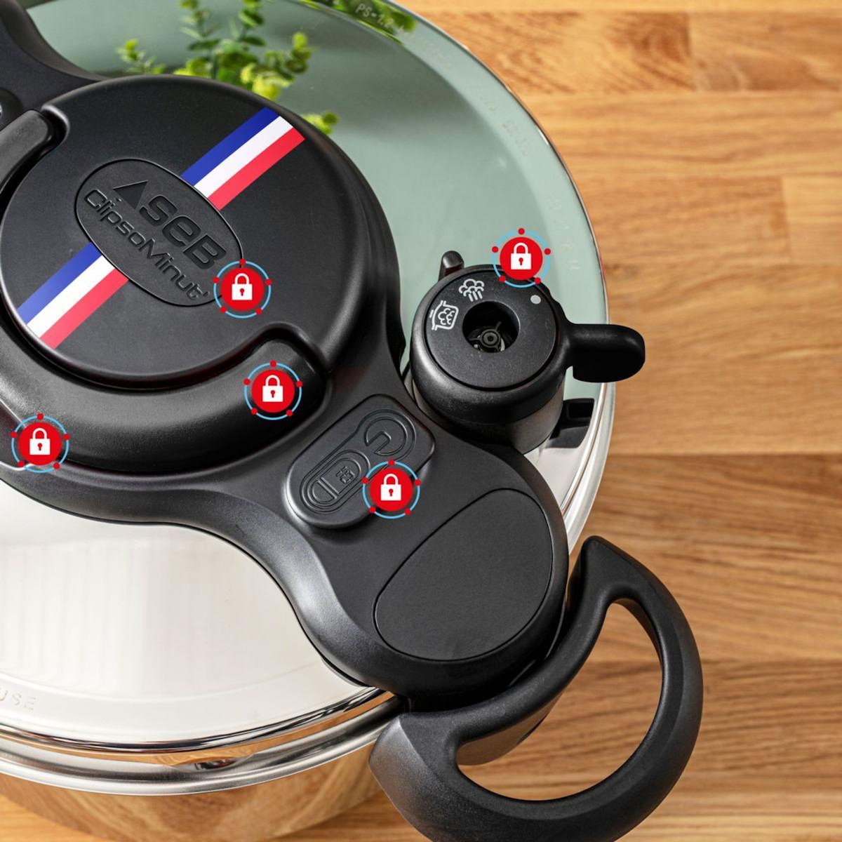 SEB Autocuiseur ClipsoMinut Cocotte de vos régions 9L