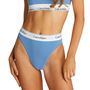 Voir la diapositive 1 : CALVIN KLEIN JEANS Culotte Bleues Femme Calvin Klein Jeans High Leg Tanga