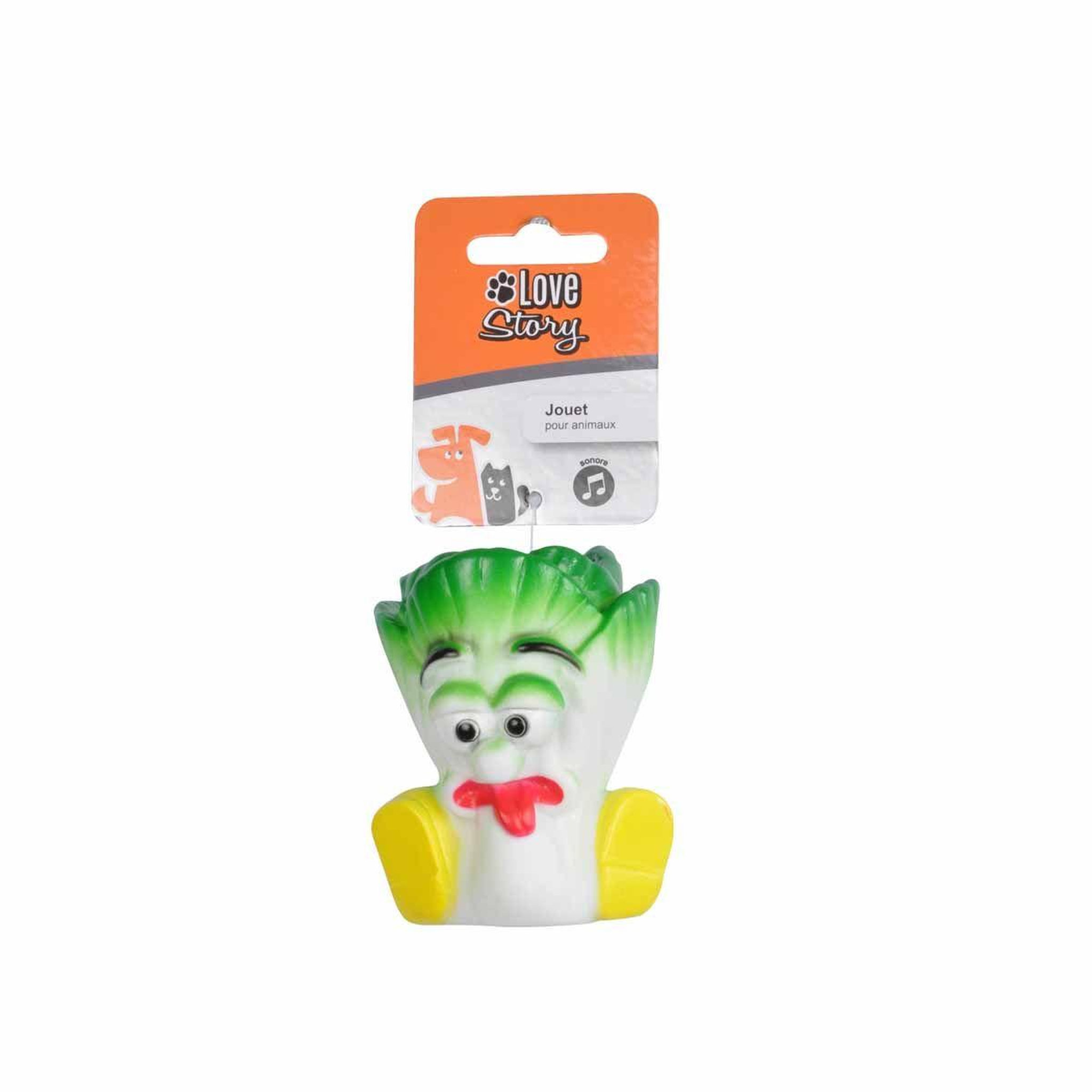 Voir la diapositive 2 : HOMEA Jouet pour Chien  Salade  9cm Vert & Blanc