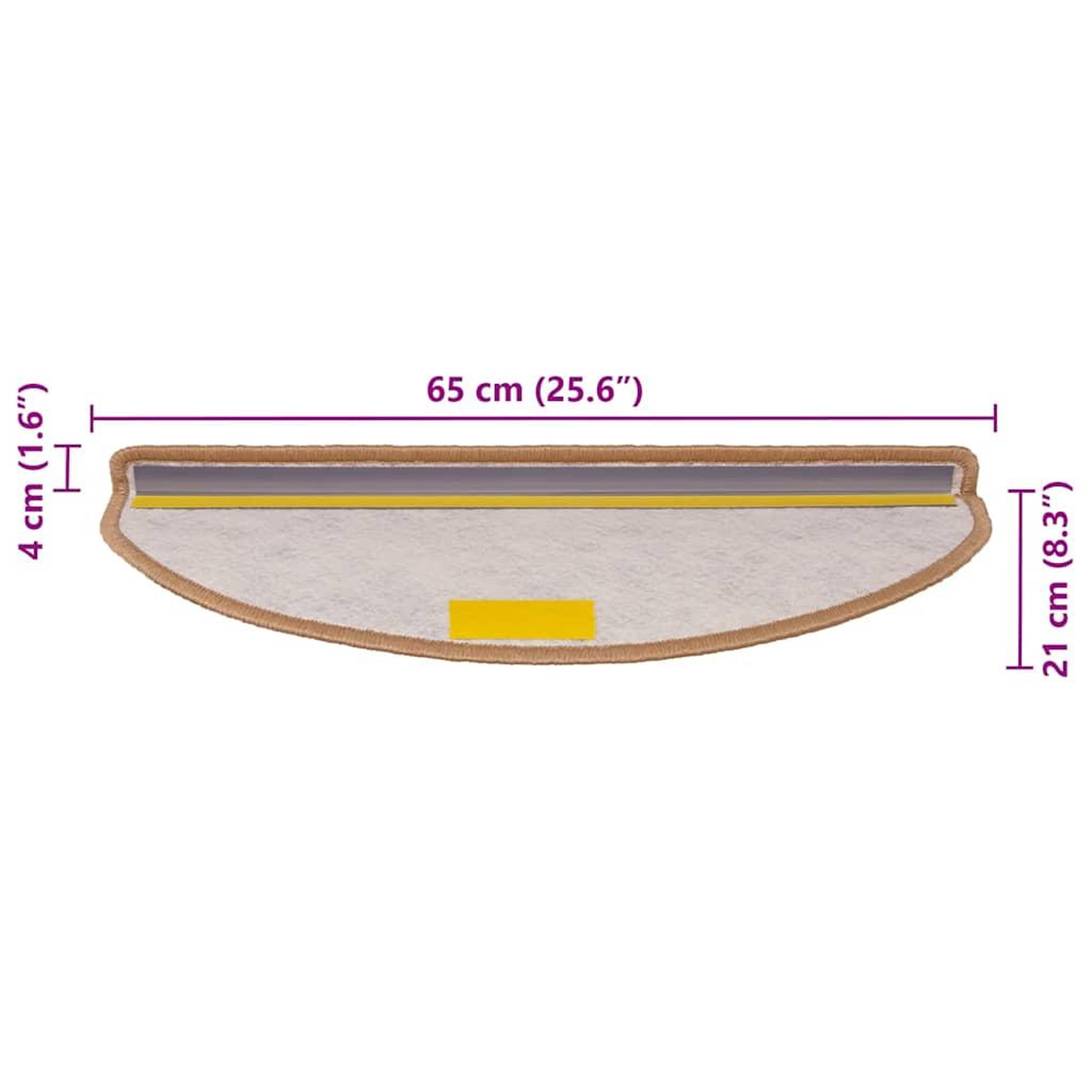 Voir la diapositive 6 : VIDAXL Tapis d'escalier autocollants 30 pcs 65x21x4 cm sisal