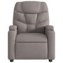 Voir la diapositive 4 : VIDAXL Fauteuil de massage inclinable Taupe Tissu