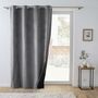Voir la diapositive 4 : Paris Prix Rideau Isolant Velours  Polarchic  140x260cm Anthracite