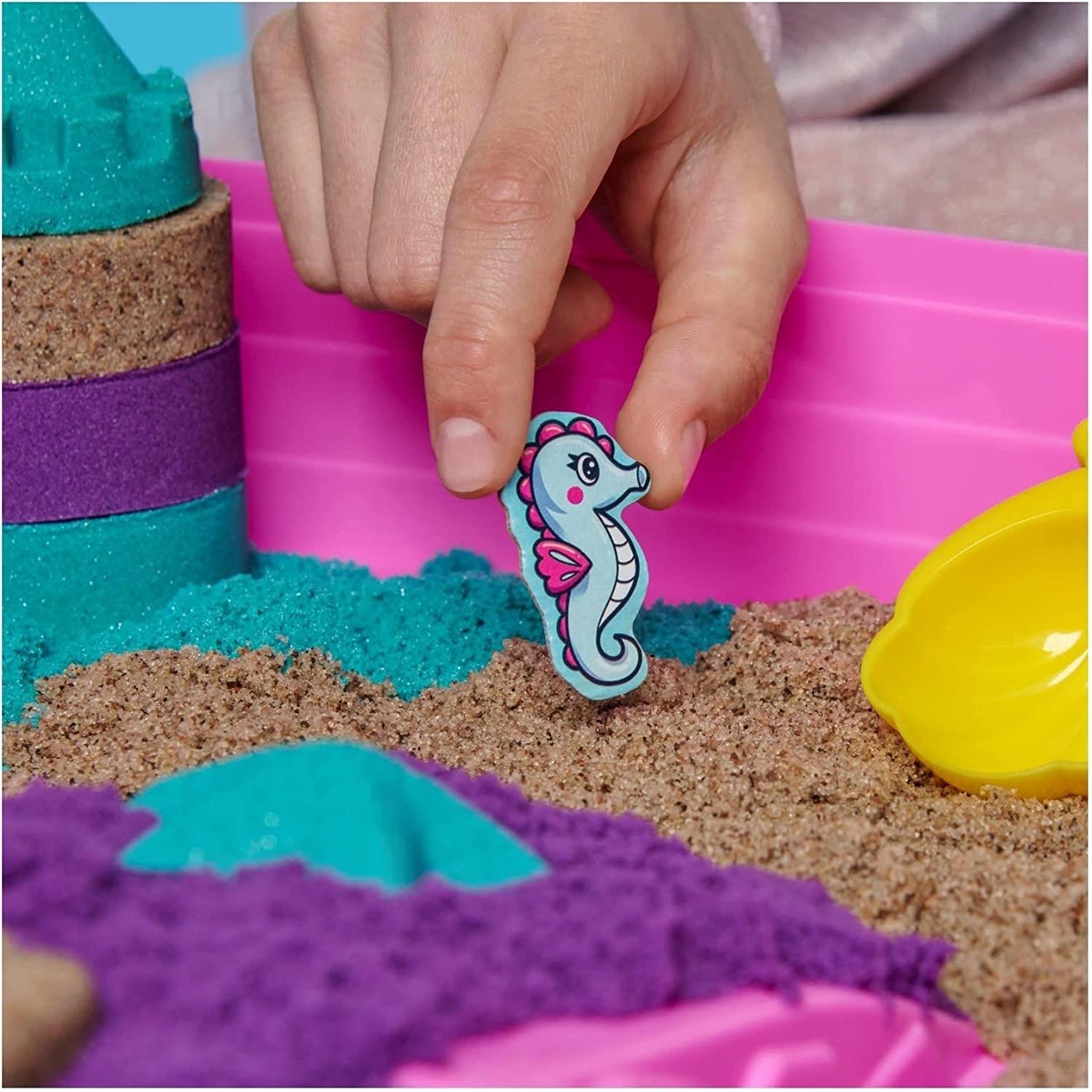 Voir la diapositive 2 : SPIN MASTER Mallette palais de sirene 934 g kinetic sand