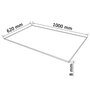 VIDAXL Dessus de table rectangulaire Verre trempe 1000 x 620 mm