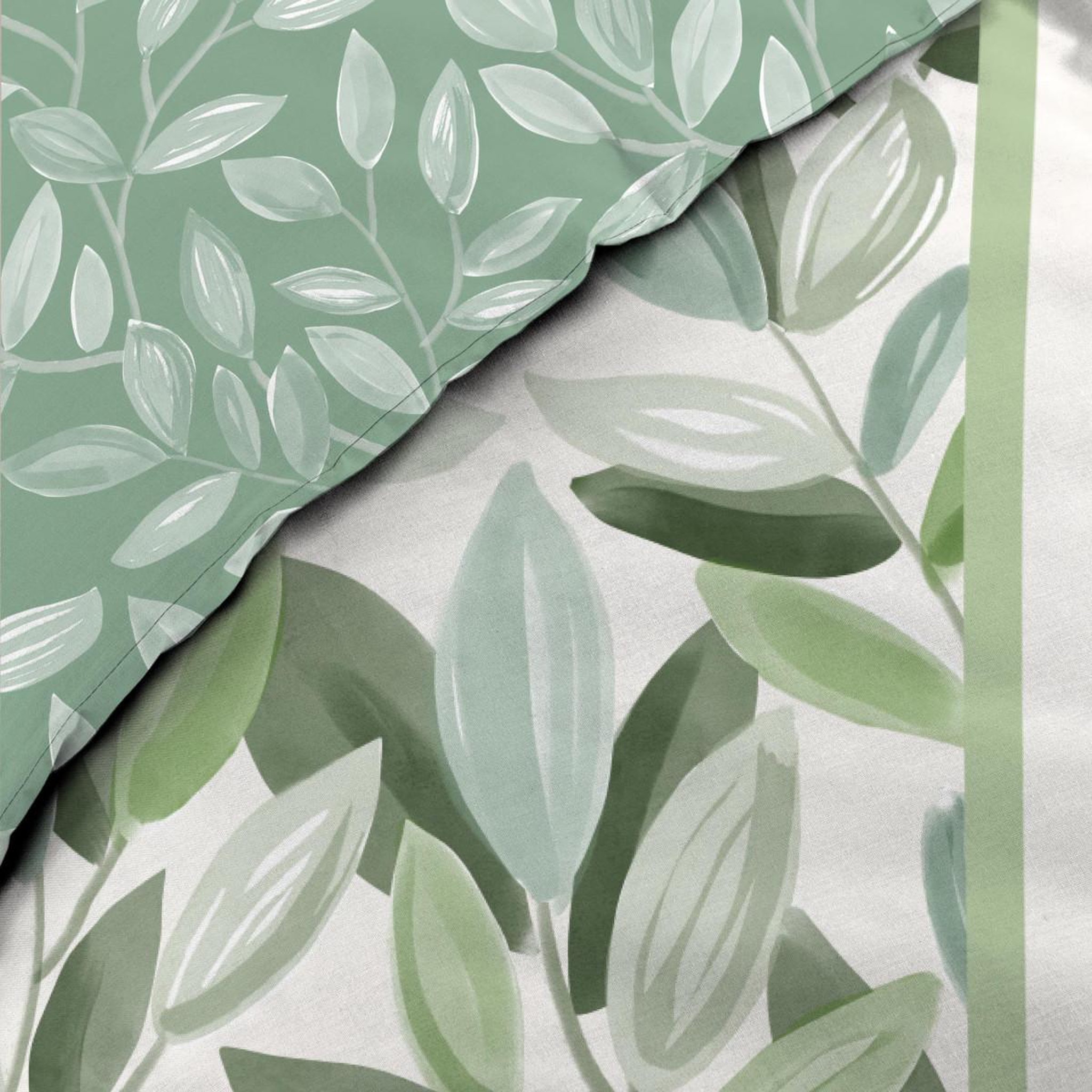 Voir la diapositive 4 : Douceur d'Intérieur Parure de lit 3 pièces  eleonore  240x220cm vert
