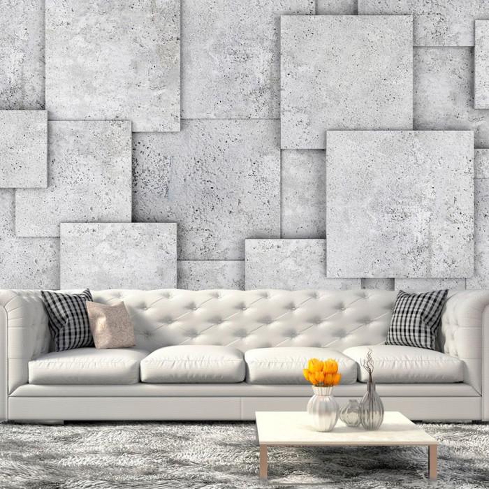 Paris Prix Papier Peint  Concrete Abyss. Coloris disponibles : Multicolore
