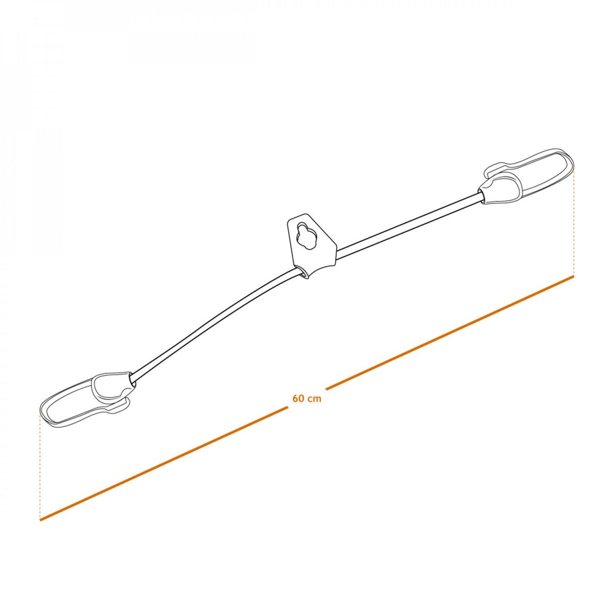 LINXOR Lot de 10 tendeurs sandows sécurisés et normés avec passant piton - Gris