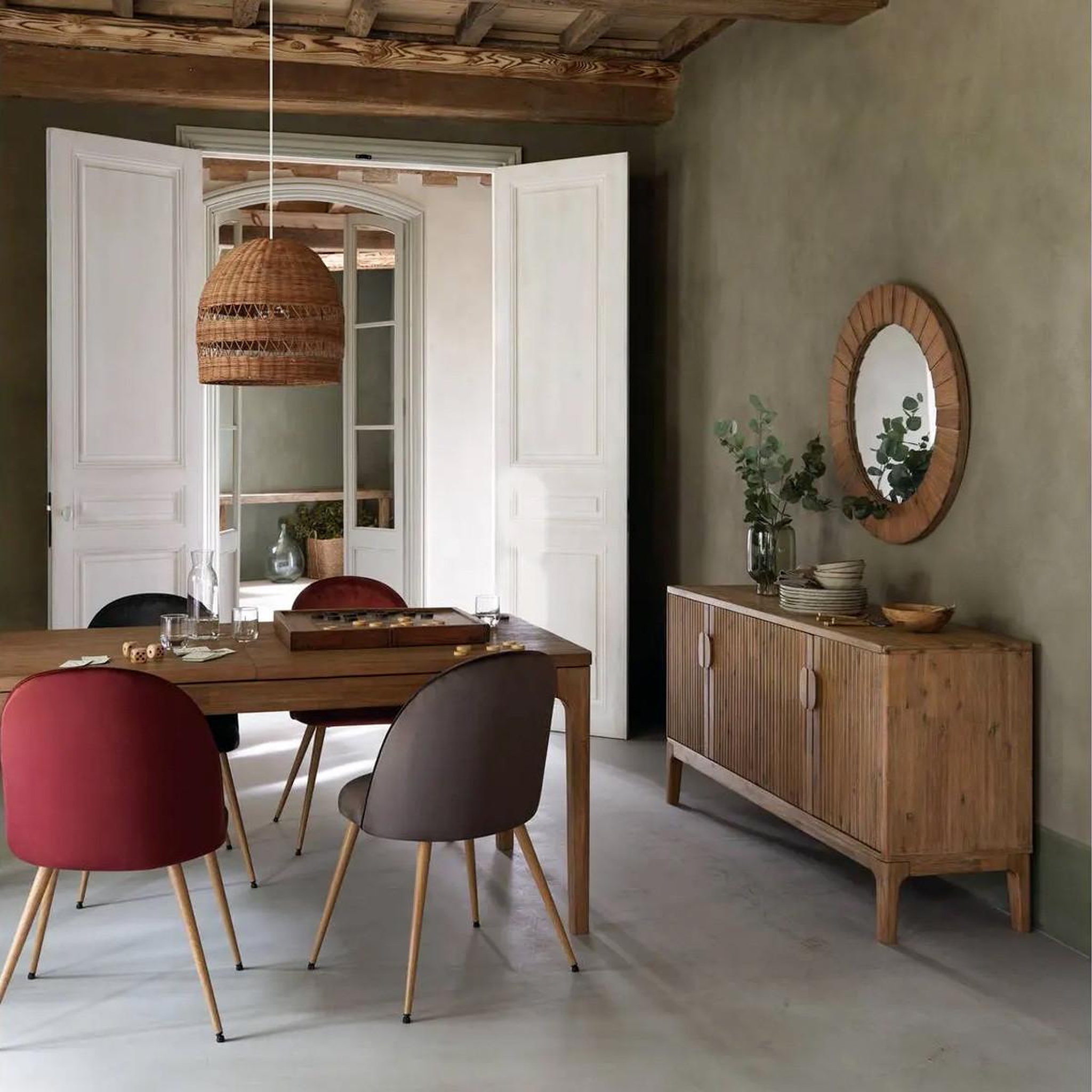 Voir la diapositive 5 : ATMOSPHERA Buffet 4 portes design  sabor  160cm beige