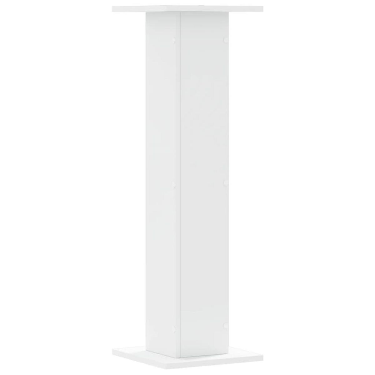 VIDAXL Supports pour plantes 2 pcs blanc 30x30x95 cm bois d'ingenierie