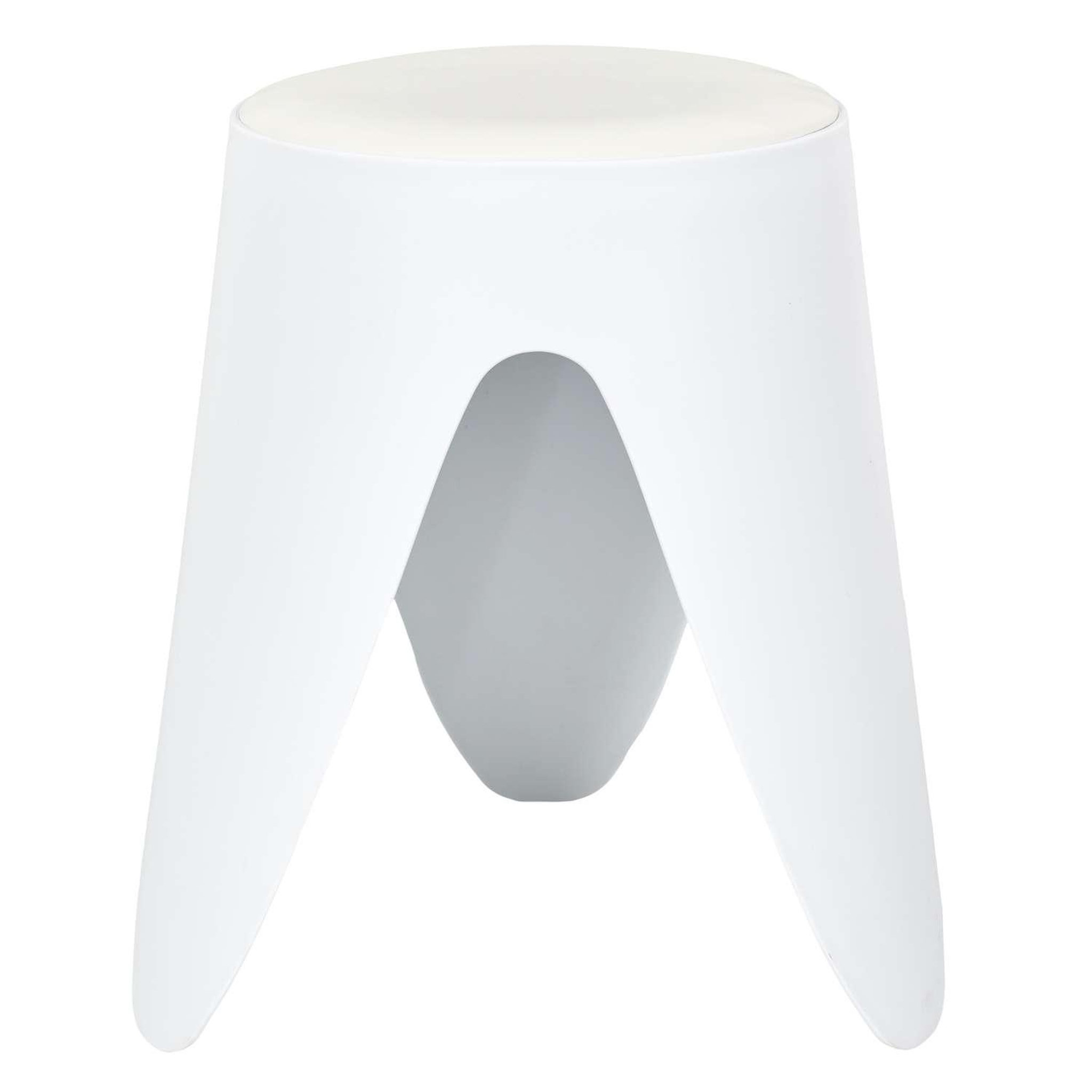 The Home Deco Factory Tabouret d'appoint empilable emma - blanc