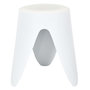 Voir la diapositive 1 : The Home Deco Factory Tabouret d'appoint empilable Emma - Blanc