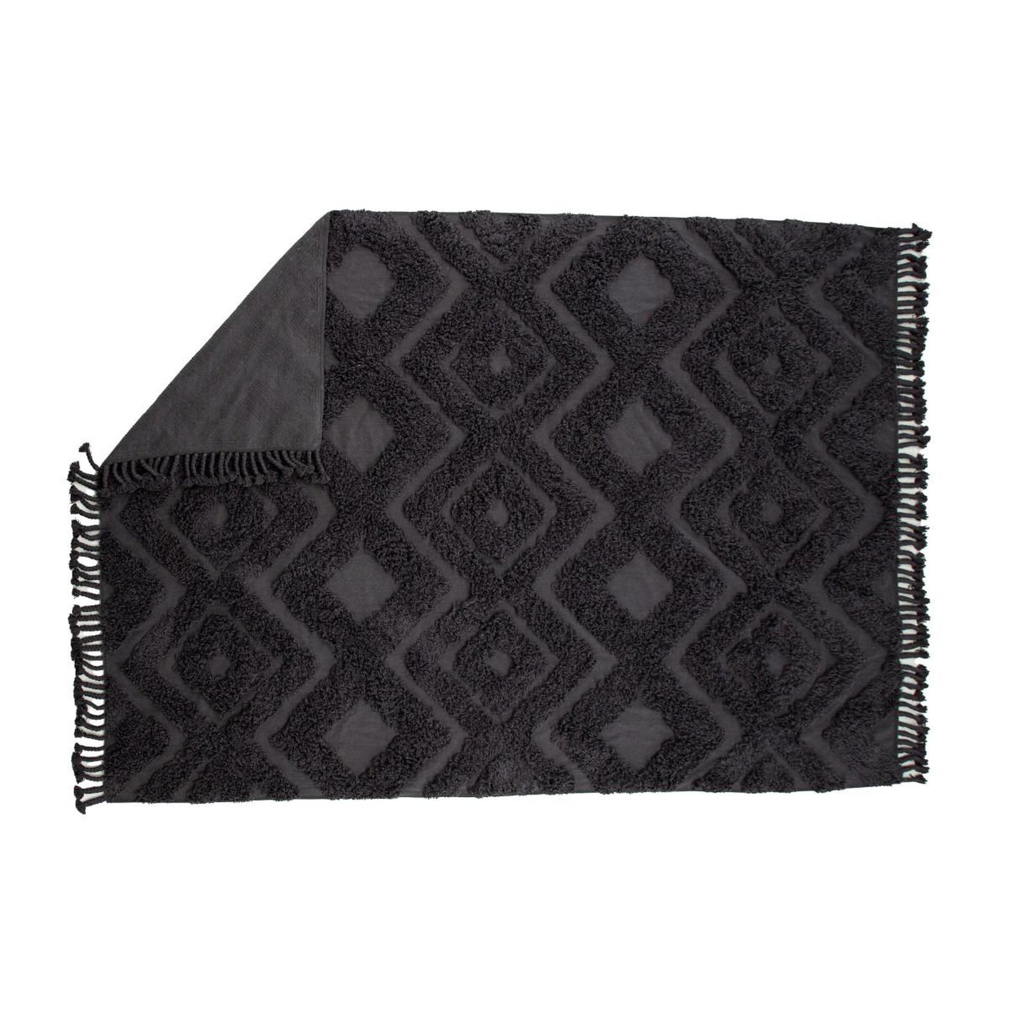 Voir la diapositive 2 : Paris Prix Tapis déco tufté  hilma  250x350cm gris foncé
