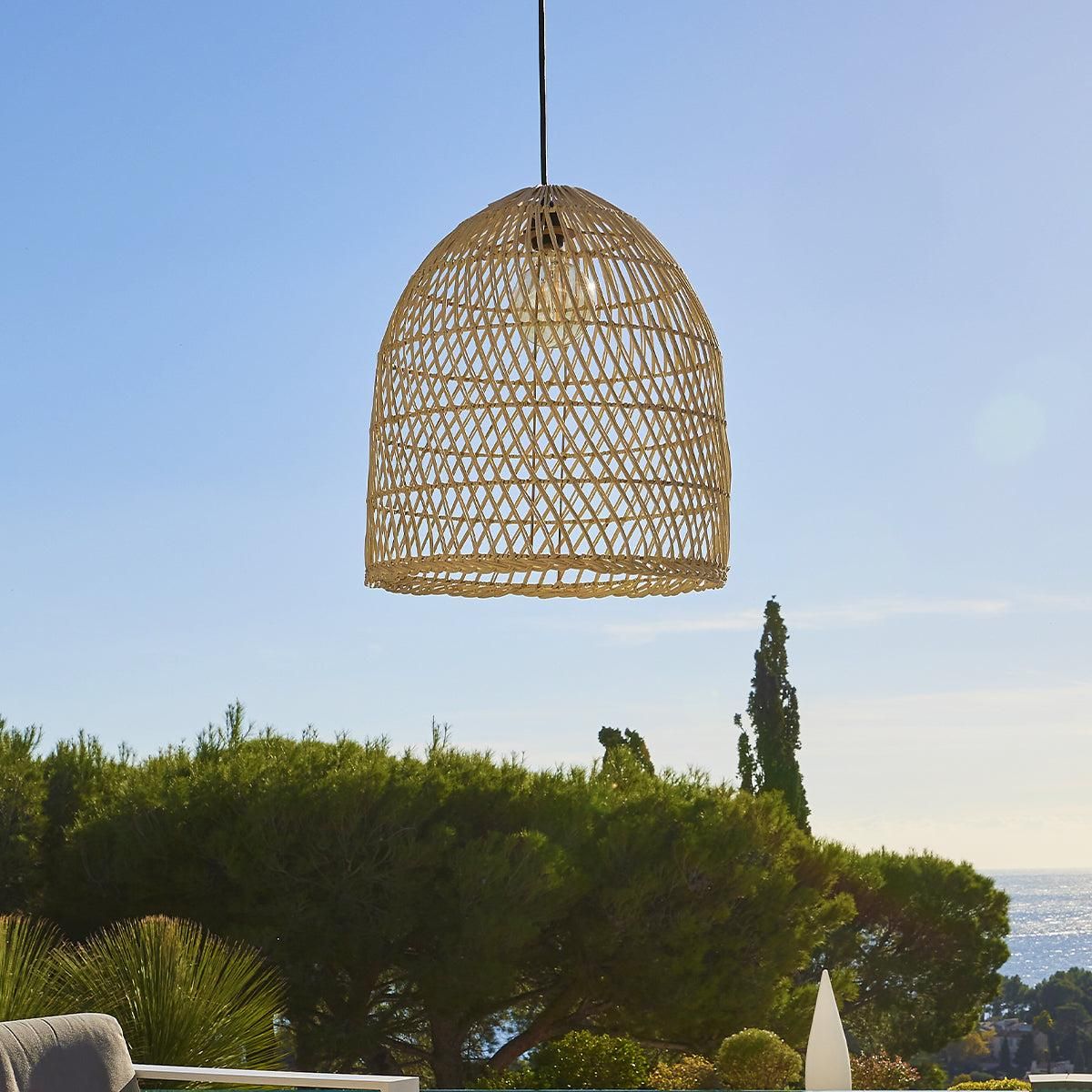 Lumisky Suspension extérieure PAULO CABLE (Abat jour + CABLE E27 5 m) - Ø 40 x H 45 cm - LUMISKY