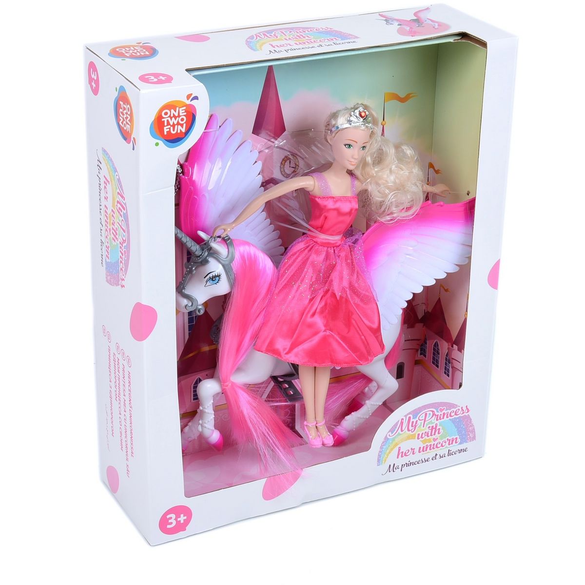 One Two Fun Ma princesse et sa licorne - rose