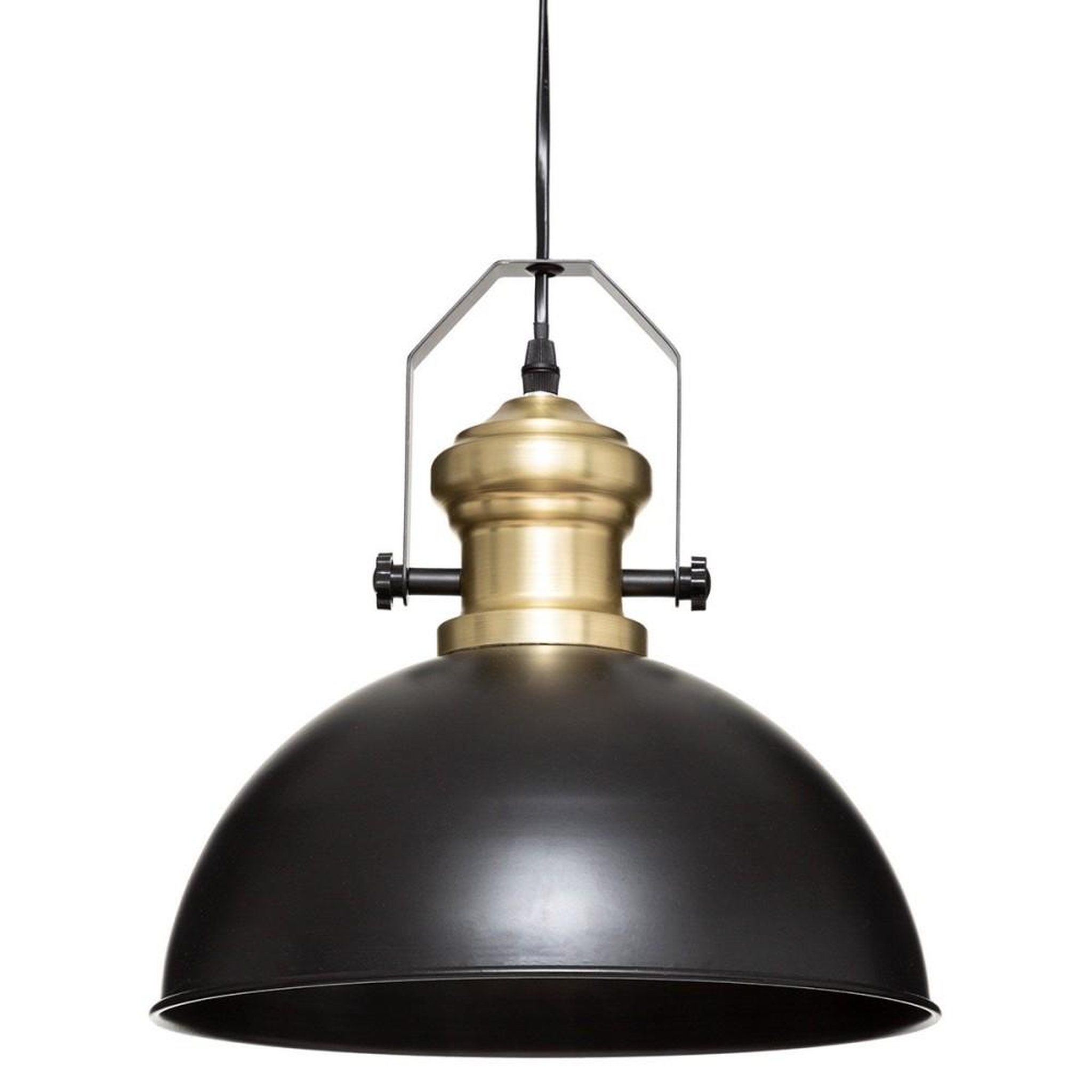 ATMOSPHERA Suspension métal Flower noir D30,5