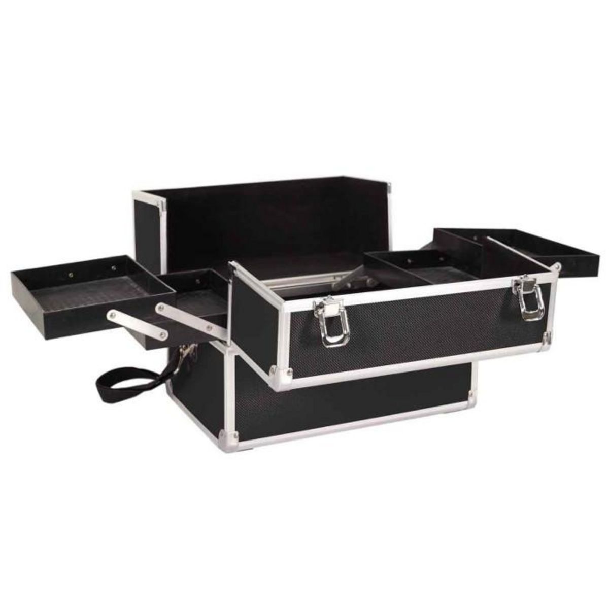 Paris Prix Mallette de Rangement Cosmétique  Vanity  32cm Noir