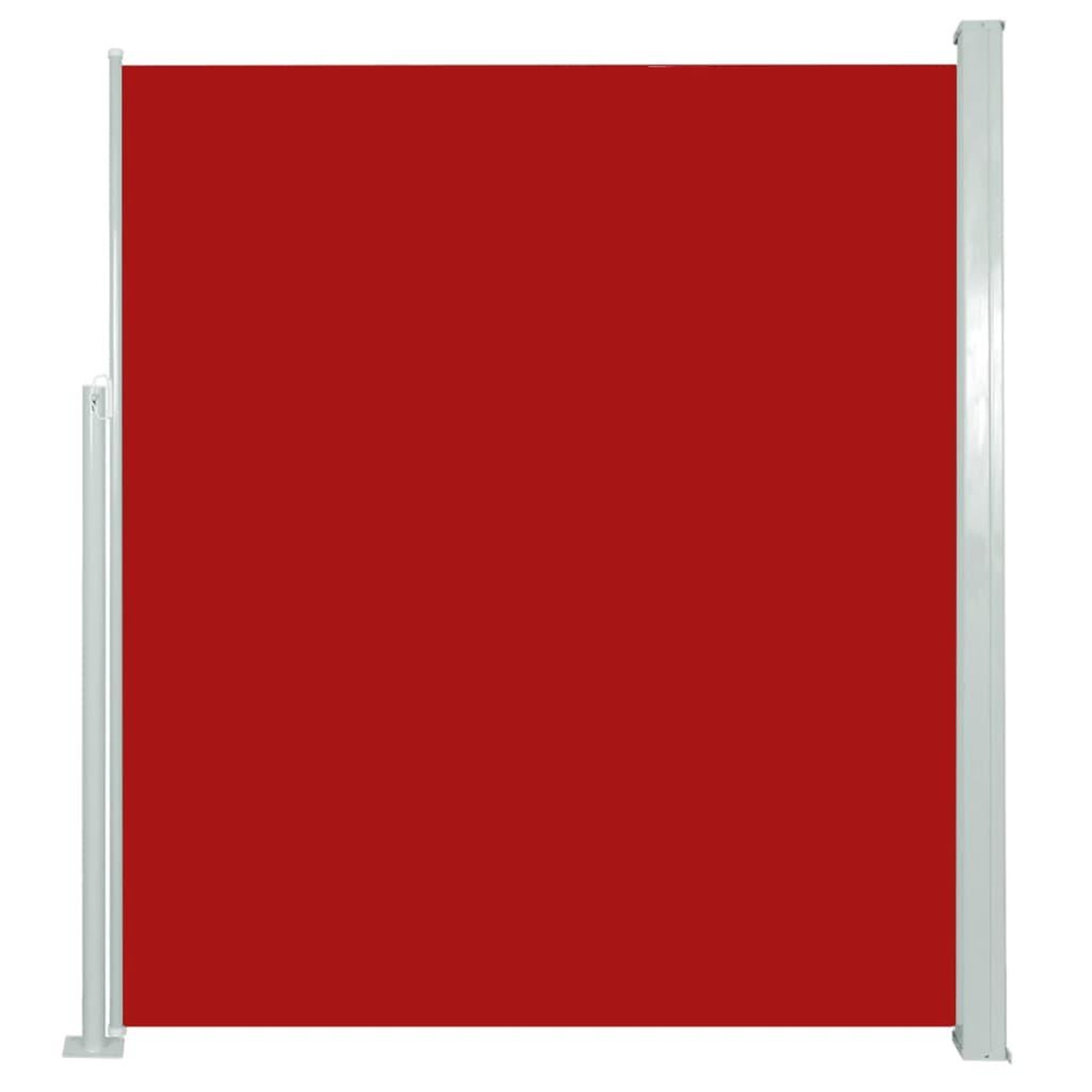 Voir la diapositive 2 : VIDAXL Auvent lateral retractable de patio 160x300 cm Rouge