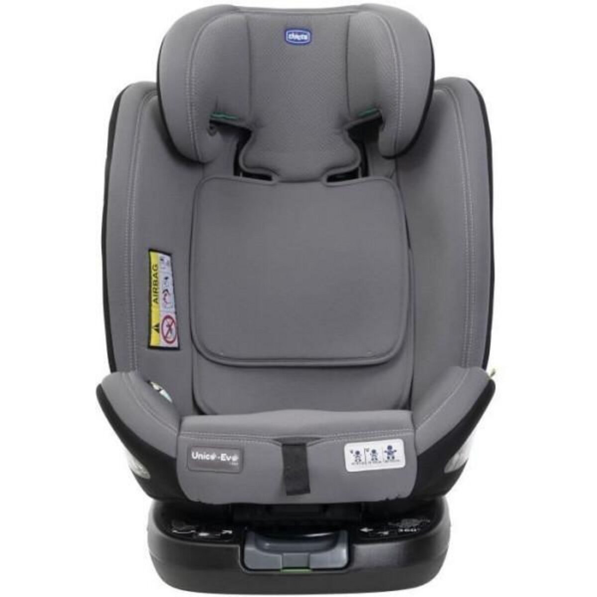 CHICCO Siege Auto Siege-auto - CHICCO - UNICO EVO - Groupe 0/1/2/3 - I-Size - Inclinable - Réducteur - Grey Black