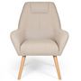 Voir la diapositive 2 : Paris Prix Fauteuil Scandinave  Watson  101cm Beige