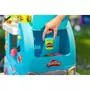 HASBRO Play-Doh Camion de glace géant, 27 accessoires et 12 pots de pâte à modeler, sons réalistes