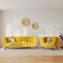 Voir la diapositive 5 : Rendez vous déco Fauteuil en velours vert foncé - Mona