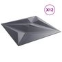 Voir la diapositive 4 : VIDAXL Panneaux muraux 12 pcs gris 50x50 cm XPS 3 m² etoile