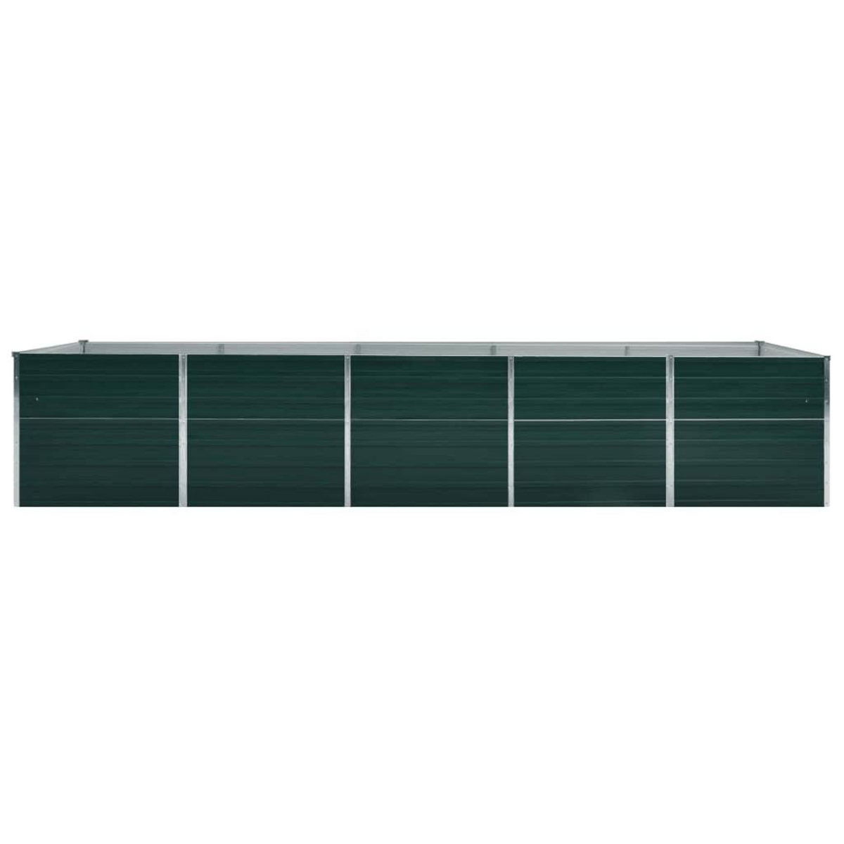 VIDAXL Lit sureleve de jardin Acier galvanise 400x80x77 cm Vert