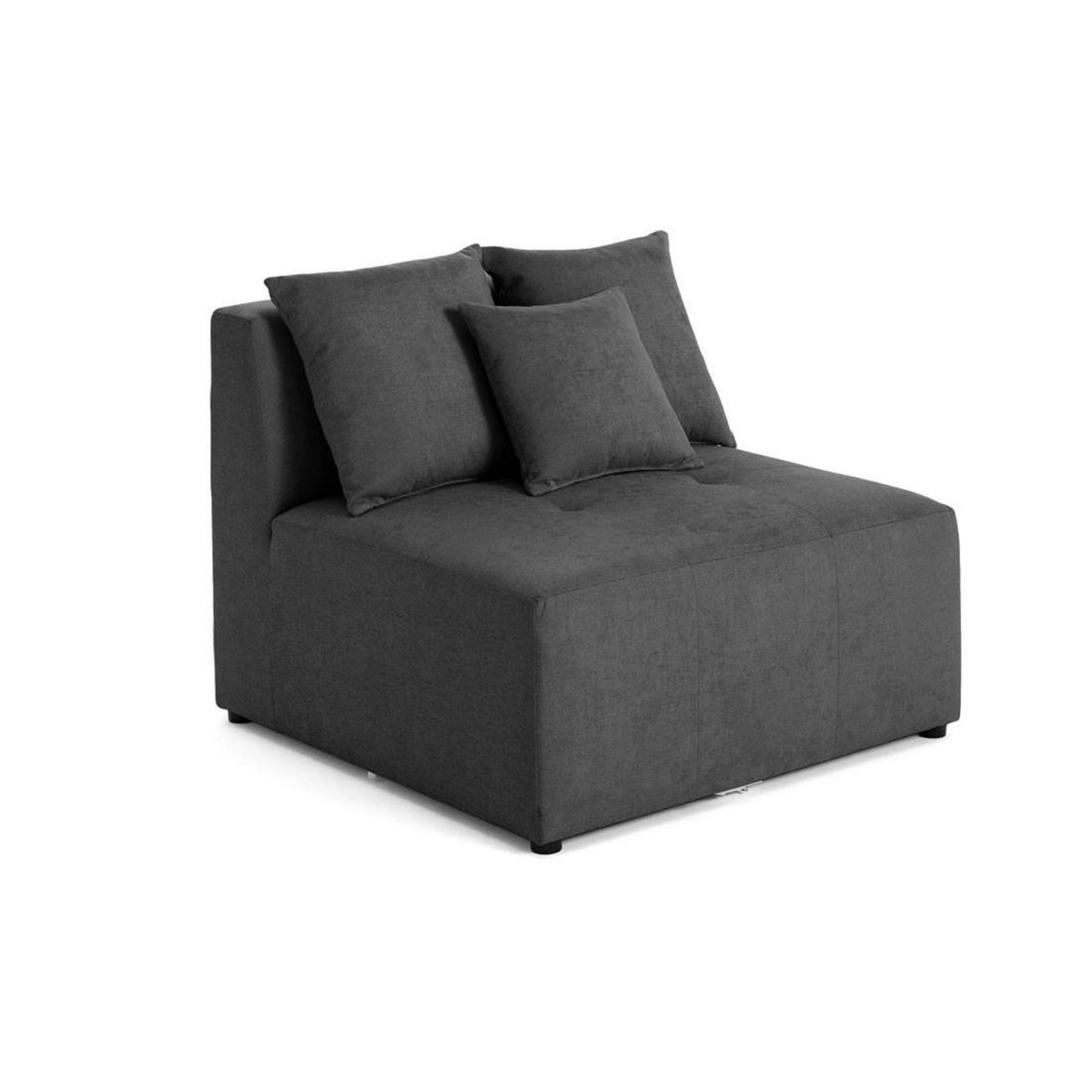 LISA DESIGN Amalfi - module d'assise sans accoudoirs - 1 place - en tissu