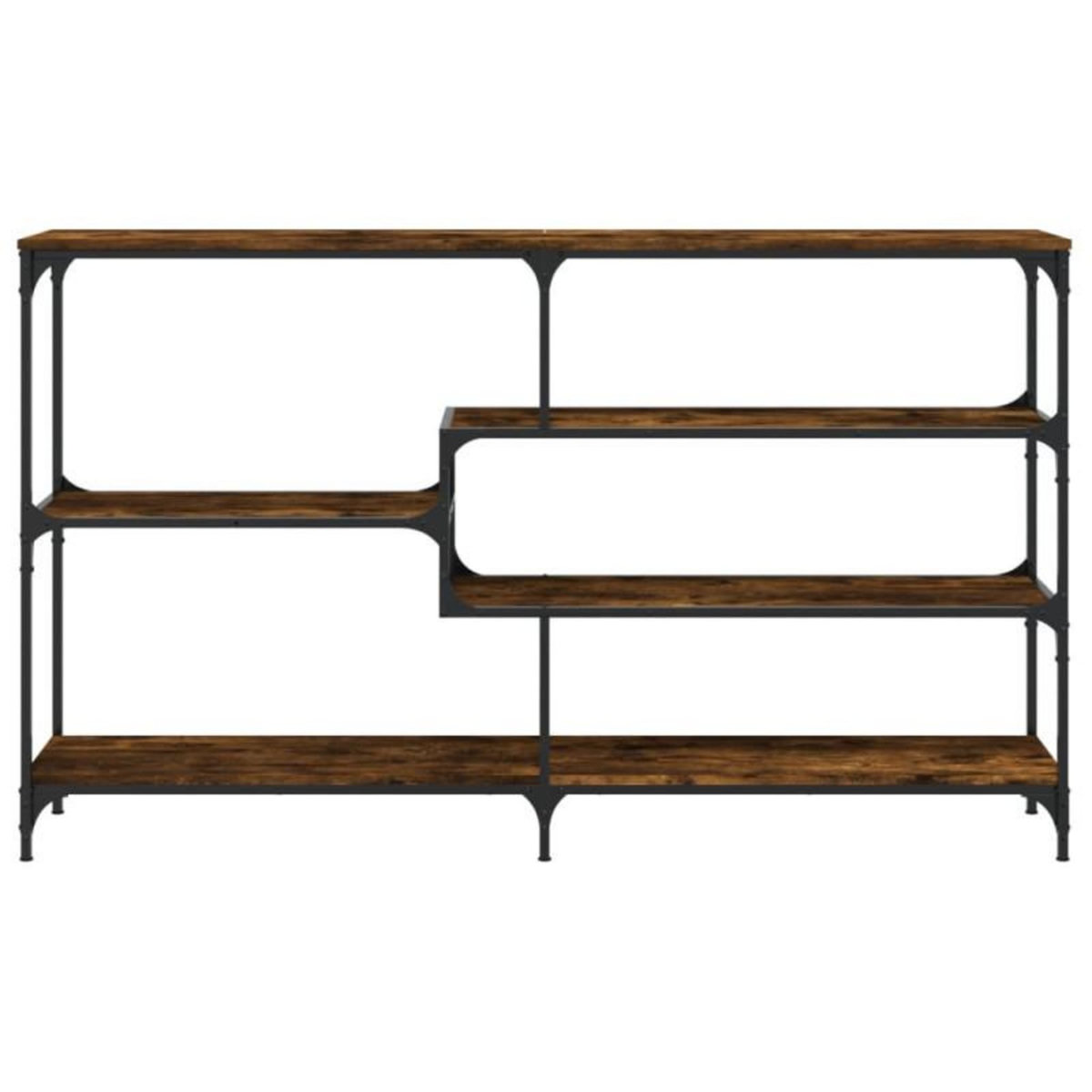 VIDAXL Table console chêne fumé 160x32x95 cm bois d ingénierie