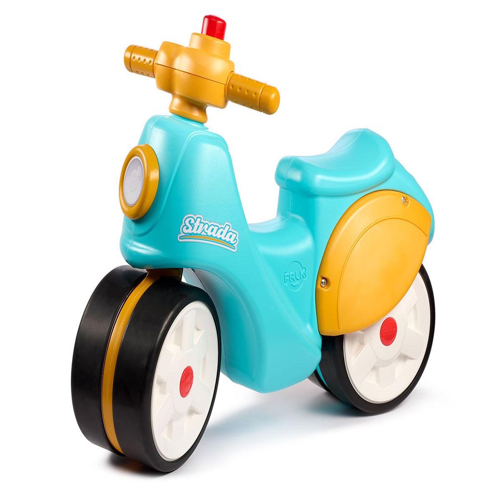 FALK Porteur enfant Scooter Strada Bleu et Jaune 1 à 3 ans - Falk
