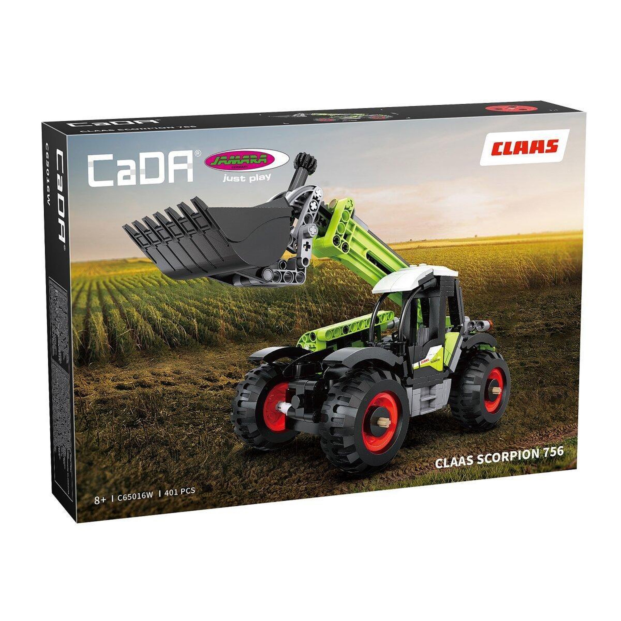 Voir la diapositive 2 : Jamara Cada chargeur télescopique claas scorpion 756 1:24 bricks